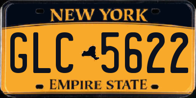 NY license plate GLC5622