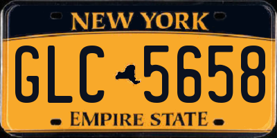 NY license plate GLC5658