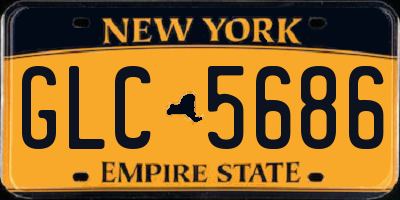 NY license plate GLC5686