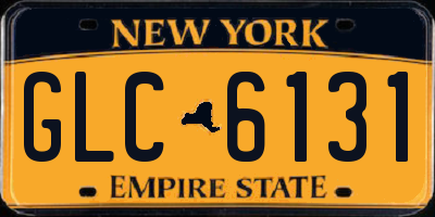 NY license plate GLC6131