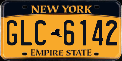 NY license plate GLC6142
