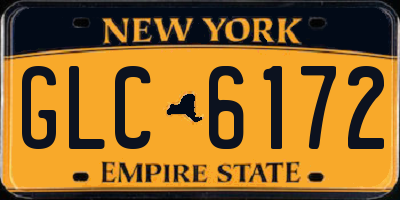 NY license plate GLC6172