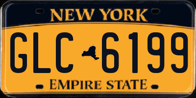 NY license plate GLC6199