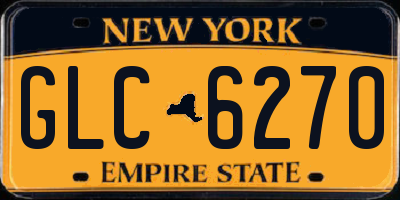 NY license plate GLC6270