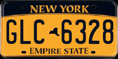 NY license plate GLC6328