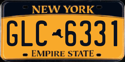 NY license plate GLC6331