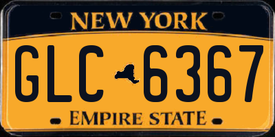 NY license plate GLC6367
