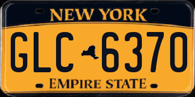 NY license plate GLC6370