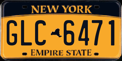 NY license plate GLC6471
