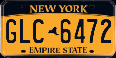 NY license plate GLC6472