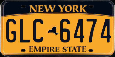 NY license plate GLC6474