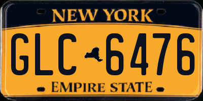 NY license plate GLC6476