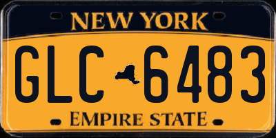 NY license plate GLC6483