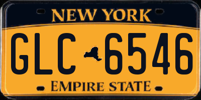 NY license plate GLC6546