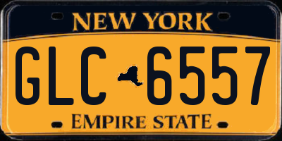 NY license plate GLC6557