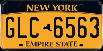 NY license plate GLC6563