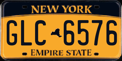 NY license plate GLC6576