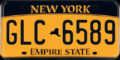 NY license plate GLC6589