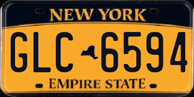 NY license plate GLC6594