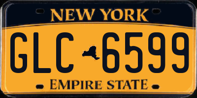 NY license plate GLC6599