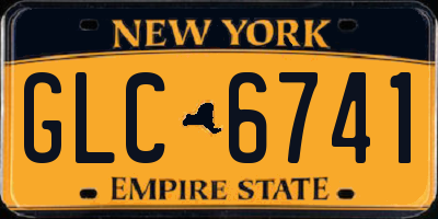 NY license plate GLC6741