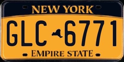 NY license plate GLC6771