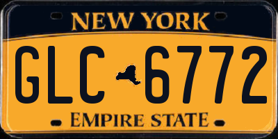 NY license plate GLC6772