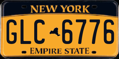 NY license plate GLC6776