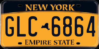 NY license plate GLC6864