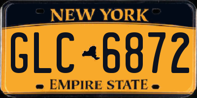 NY license plate GLC6872