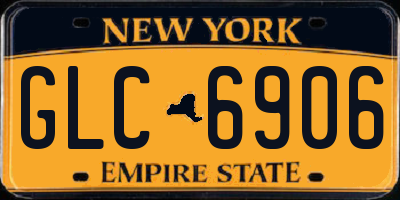 NY license plate GLC6906