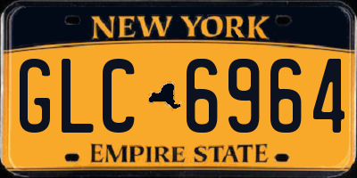 NY license plate GLC6964