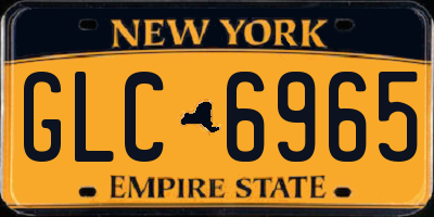 NY license plate GLC6965