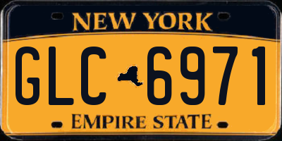 NY license plate GLC6971