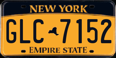 NY license plate GLC7152