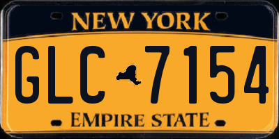 NY license plate GLC7154