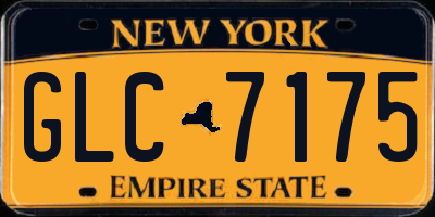 NY license plate GLC7175
