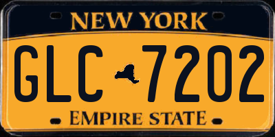 NY license plate GLC7202