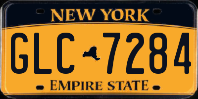 NY license plate GLC7284
