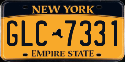 NY license plate GLC7331