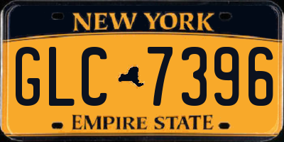 NY license plate GLC7396