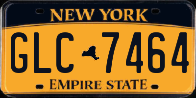 NY license plate GLC7464