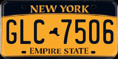NY license plate GLC7506
