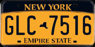 NY license plate GLC7516