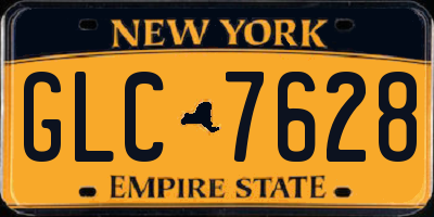 NY license plate GLC7628