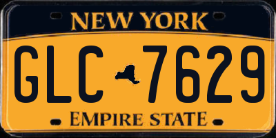 NY license plate GLC7629