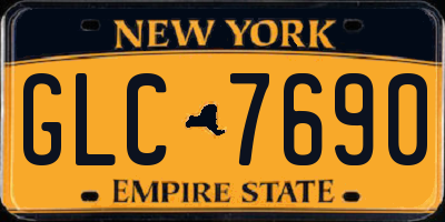 NY license plate GLC7690