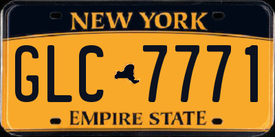 NY license plate GLC7771