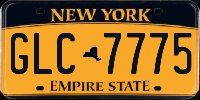 NY license plate GLC7775
