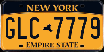 NY license plate GLC7779